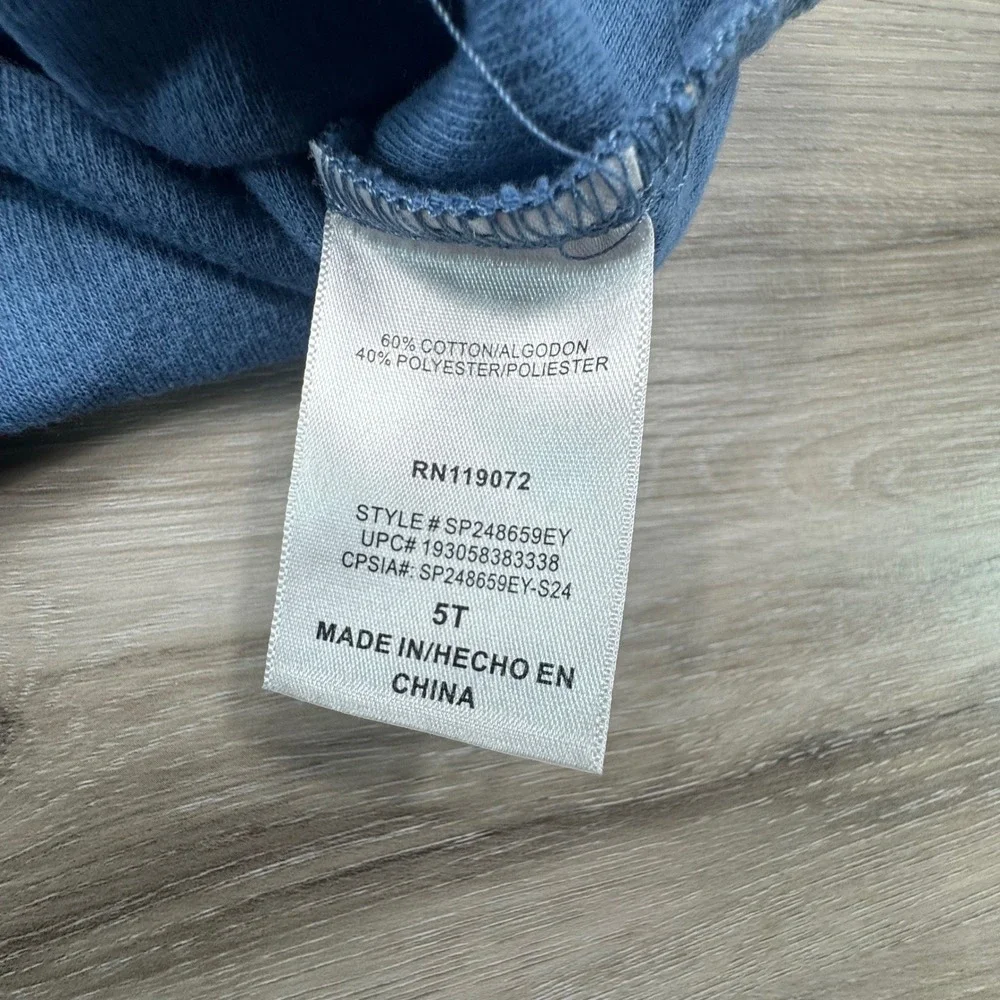 Bluey Toddler Boys Blue Quarter Zip Polo Shirt‎ Size 5T